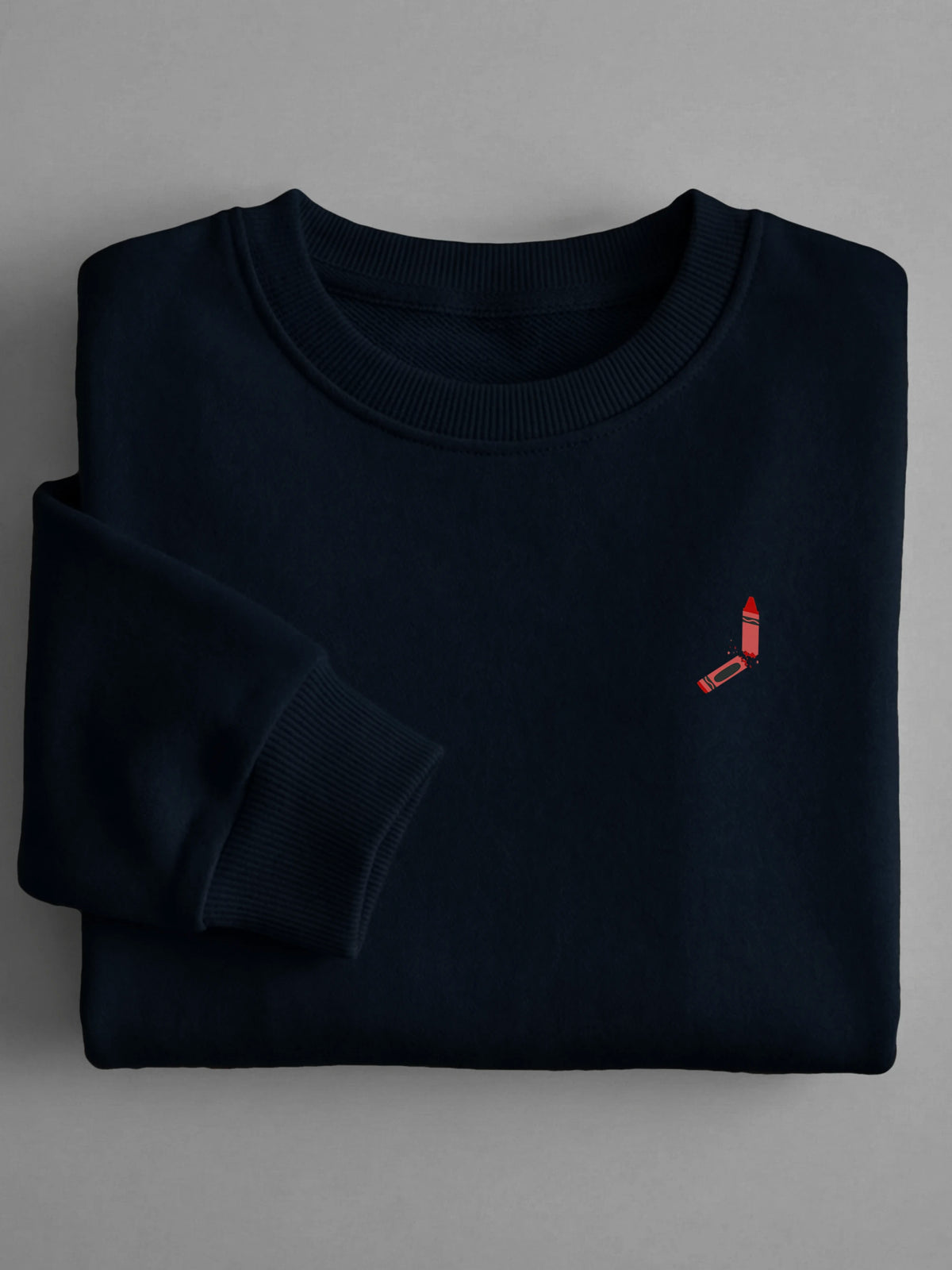 Oups Minis - Broken Crayon - Sweatshirt in Navy by Tout Est Fichu