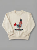 Chicken Slider - Sweatshirt in Cream by Tout Est Fichu