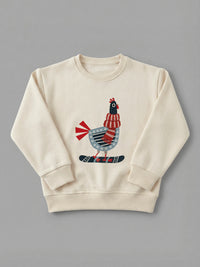 Chicken Slider - Sweatshirt in Cream by Tout Est Fichu