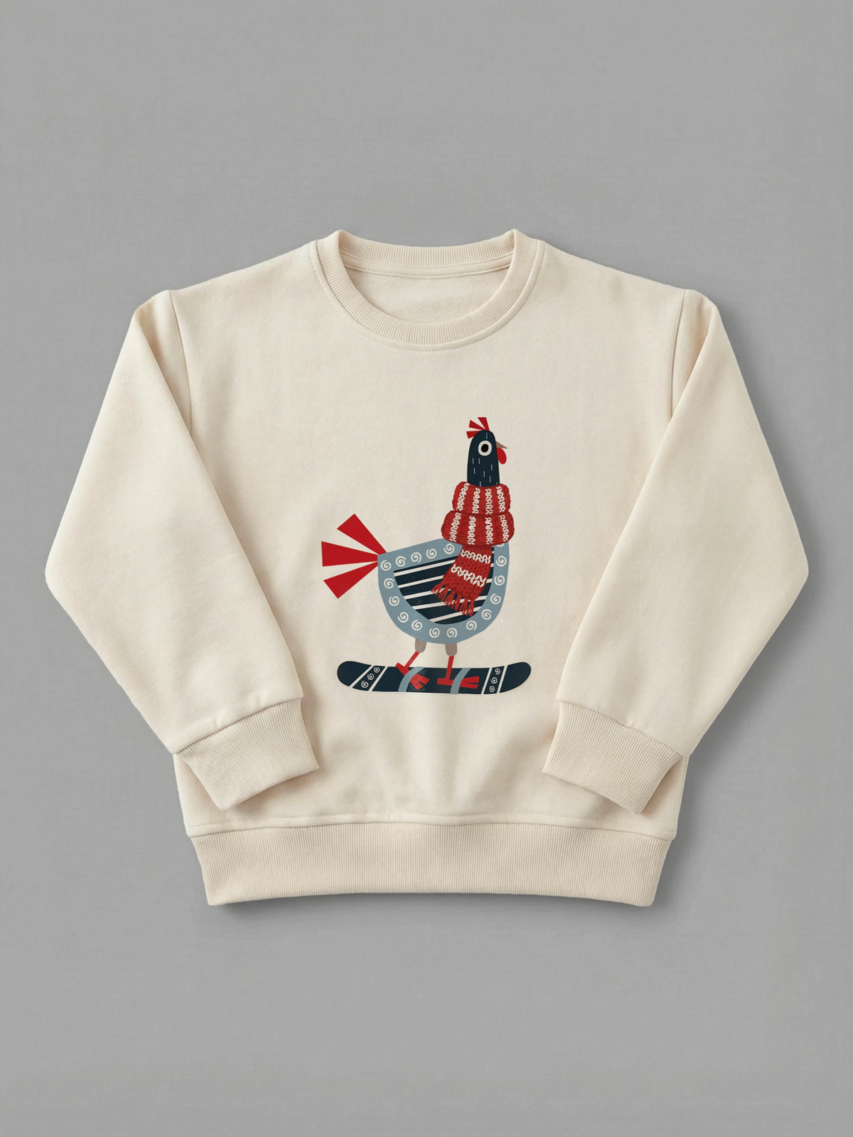 Chicken Slider - Sweatshirt in Cream by Tout Est Fichu