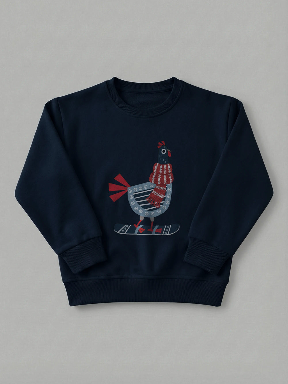 Chicken Slider - Sweatshirt in Navy by Tout Est Fichu