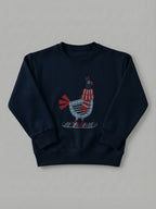 Chicken Slider - Sweatshirt in Navy by Tout Est Fichu