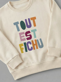 CHUNKY - Sweatshirt Cream close-up by Tout Est Fichu