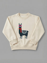 Cool Llama - Sweatshirt in Cream by Tout Est Fichu