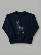 Cool Llama - Sweatshirt in Navy by Tout Est Fichu