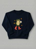 Frog In Boots - Sweatshirt Navy by Tout Est Fichu