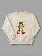 Frog In Boots - Sweatshirt Cream by Tout Est Fichu
