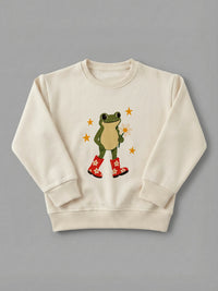Frog In Boots - Sweatshirt Cream by Tout Est Fichu