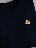 Little Phoenician Minis - Alphabet - Sweatshirt Navy close-up by Tout Est Fichu