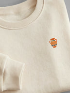 Little Phoenician Minis - Amphora Orange - Sweatshirt Cream close-up by Tout Est Fichu