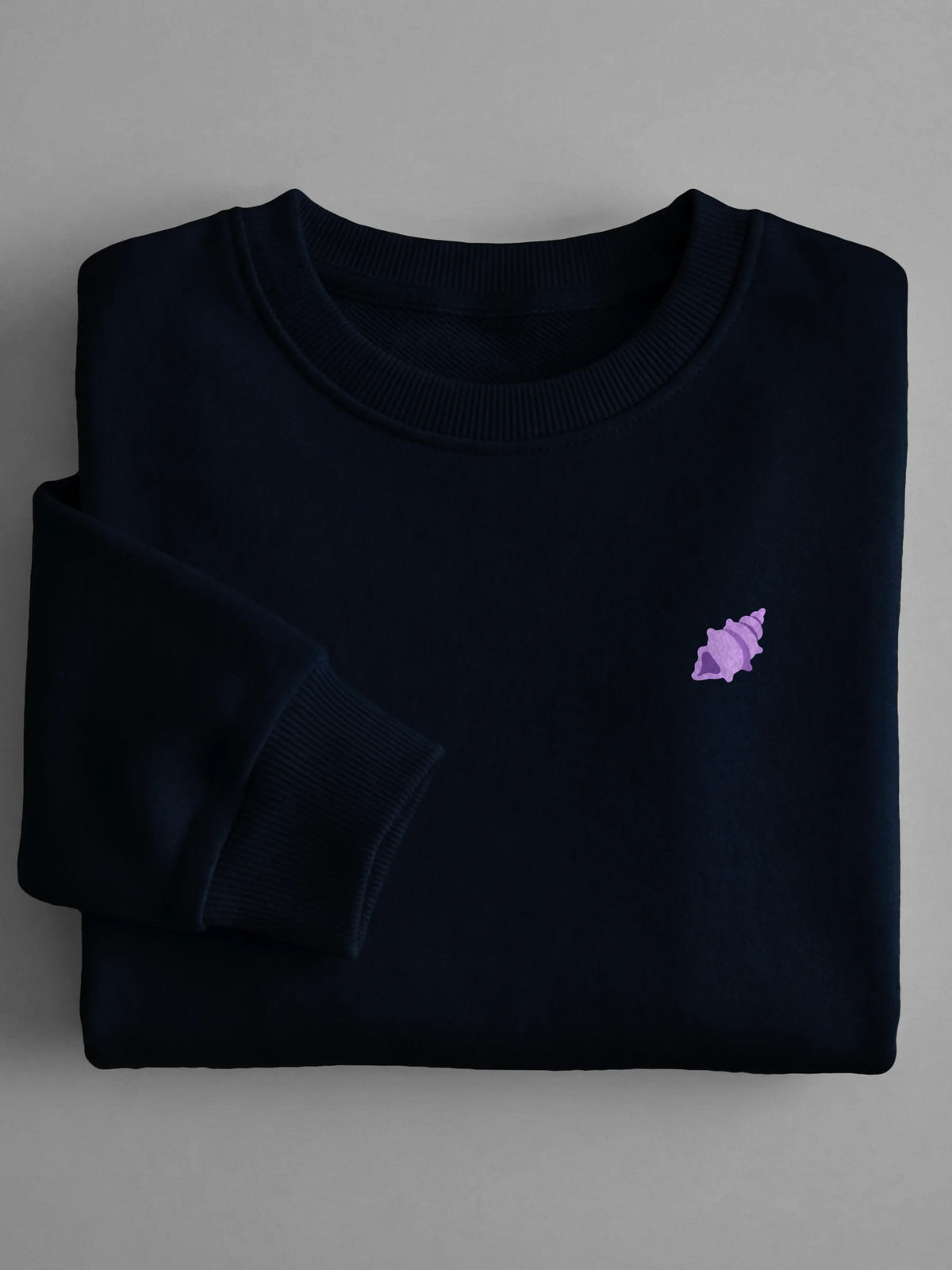 Little Phoenician Minis - Purple Seashell - Sweatshirt Navy by Tout Est Fichu