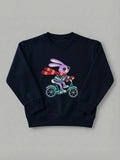 Rider Rabbit - Sweatshirt Navy by Tout Est Fichu