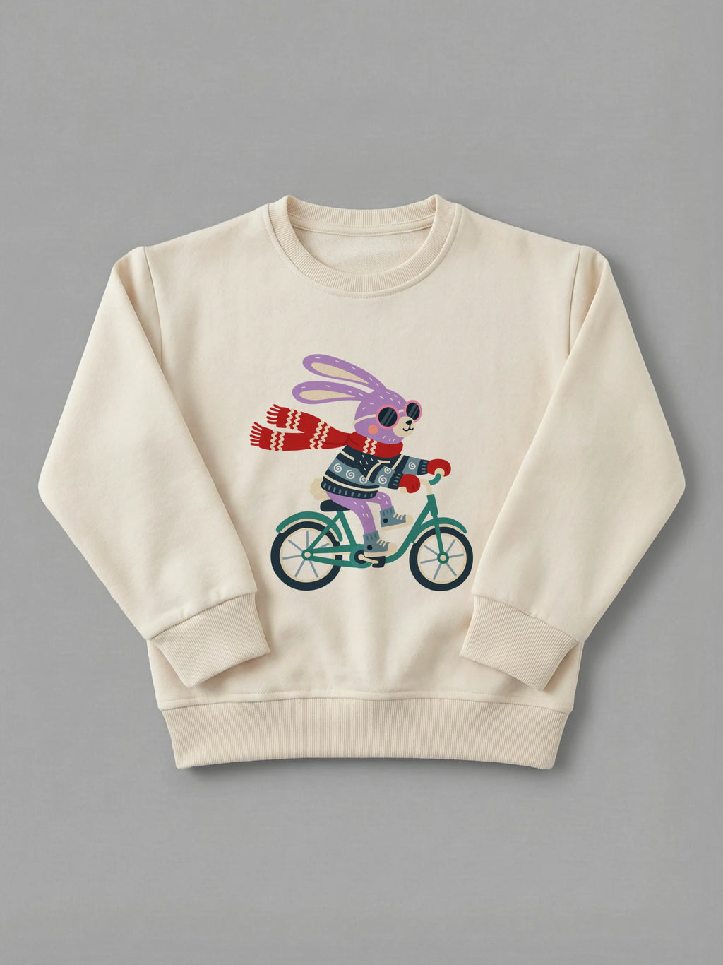 Rider Rabbit - Sweatshirt Cream by Tout Est Fichu