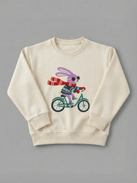 Rider Rabbit - Sweatshirt Cream by Tout Est Fichu