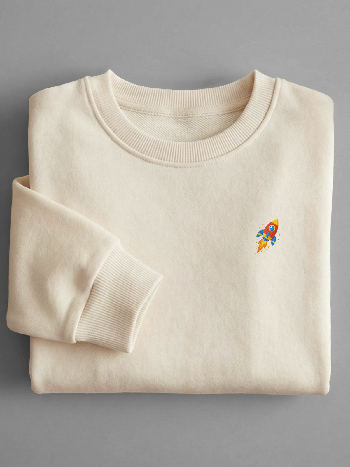 My Toy Minis - Rocket - Sweatshirt in Cream by Tout Est Fichu