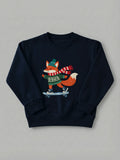 Skater Fox - Sweatshirt Navy by Tout Est Fichu