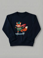 Skater Fox - Sweatshirt Navy by Tout Est Fichu