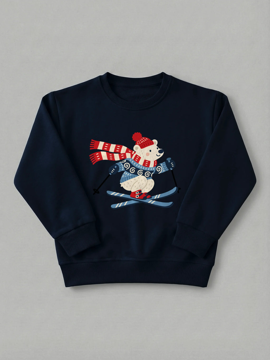 Ski Bear - Sweatshirt Navy by Tout Est Fichu