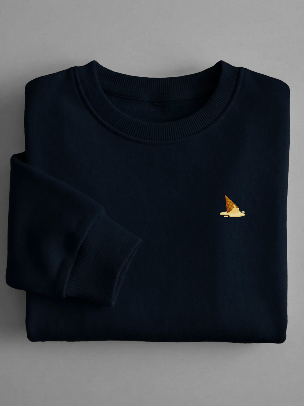 Oups Minis - Spilled Ice Cream - Sweatshirt in Navy by Tout Est Fichu