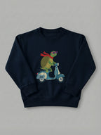 Turbo Turtle - Sweatshirt in Navy by Tout Est Fichu