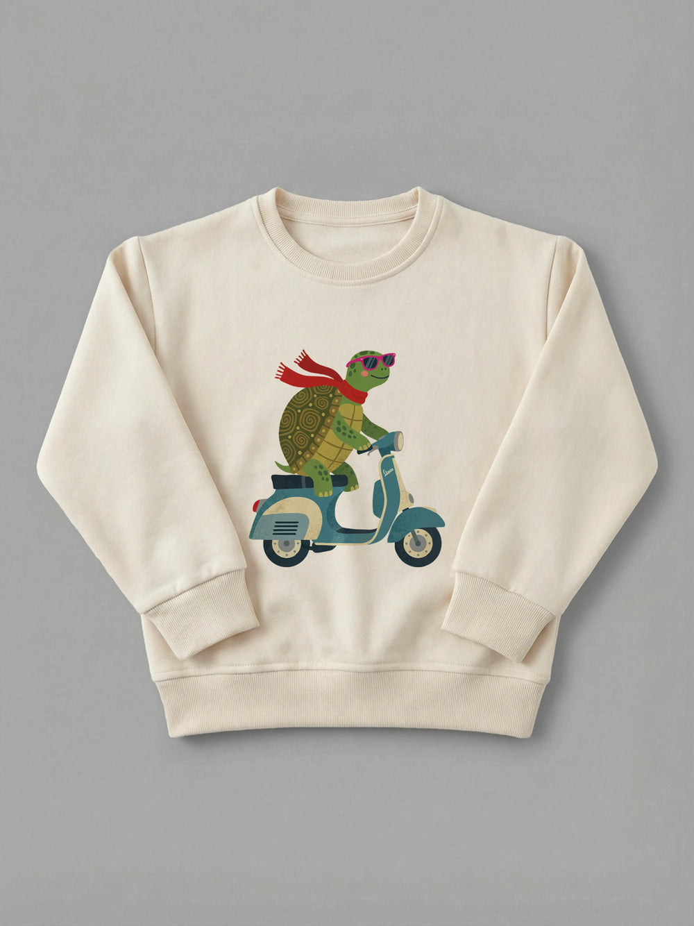 Turbo Turtle - Sweatshirt in Cream by Tout Est Fichu
