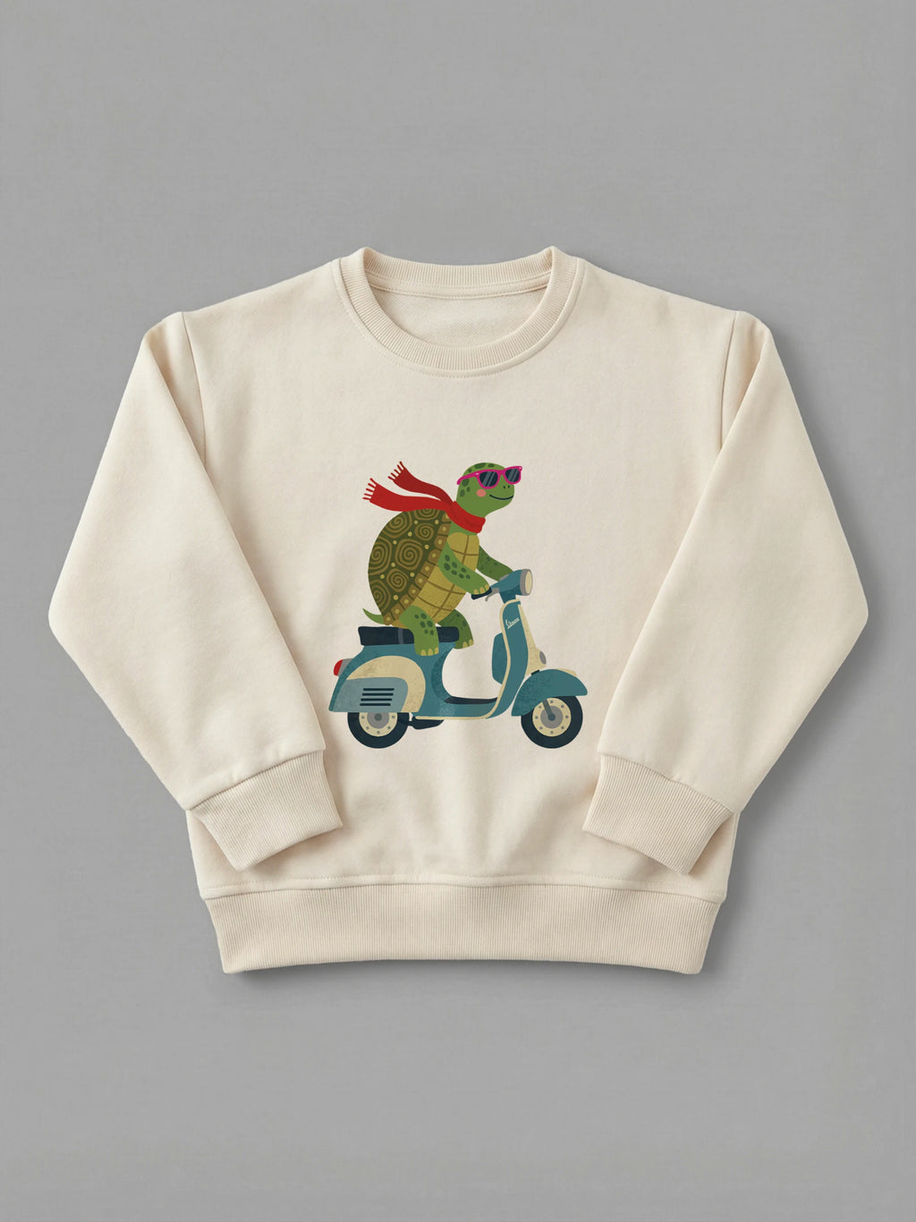 Turbo Turtle - Sweatshirt in Cream by Tout Est Fichu