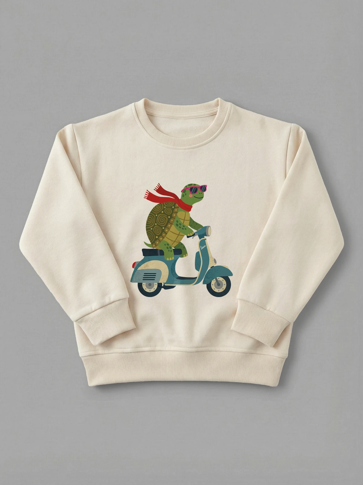 Turbo Turtle - Sweatshirt in Cream by Tout Est Fichu